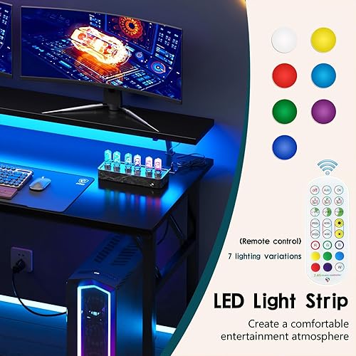 Miniatura 282 de DlandHome Escritorio plegable pequeño de 31.5 pulgadas, escritorio de computadora para oficina en casa, mesa plegable para espacios pequeños, no