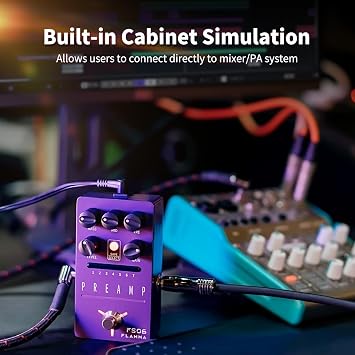 FLAMMA Delay&Reverb Combo and Preamp Pedal