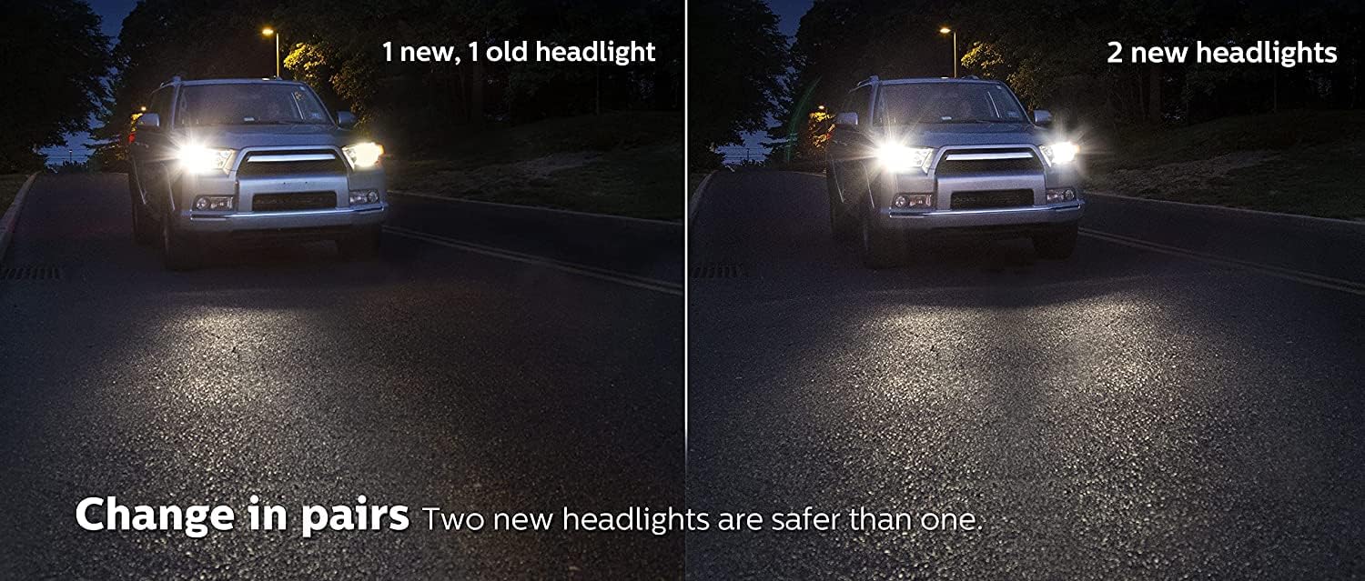 Philips 9012CVB2 CrystalVision Ultra Upgrade Headlight Bulb, 2 Pack