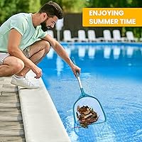Vista 7 de Red profesional de desnatador de piscina de 26.8 pulgadas, malla fina para eliminación rápida de desechos, redes de piscina ideales para limpiar