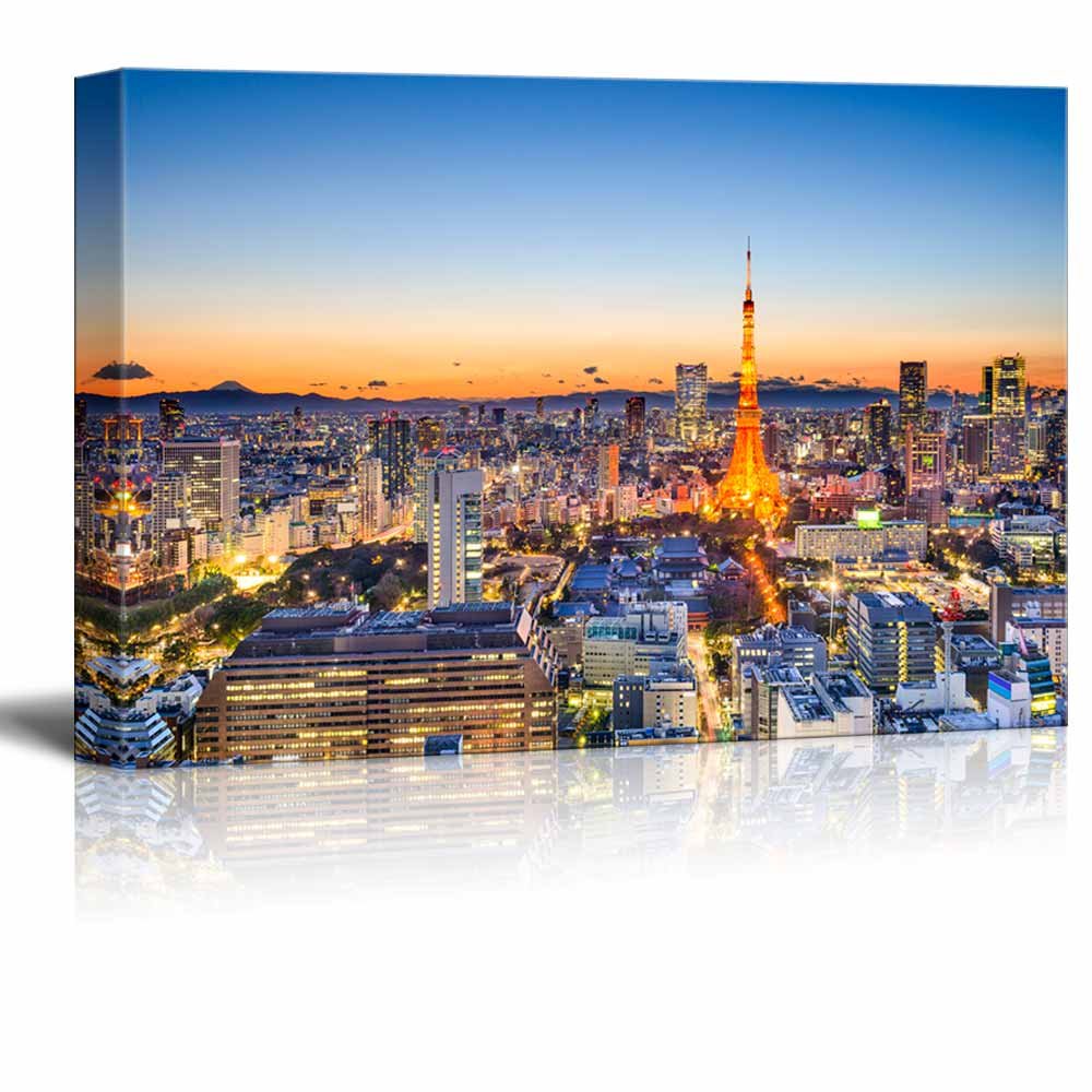 Amazon.com: Canvas Prints Wall Art - Tokyo, Japan Skyline at Tokyo