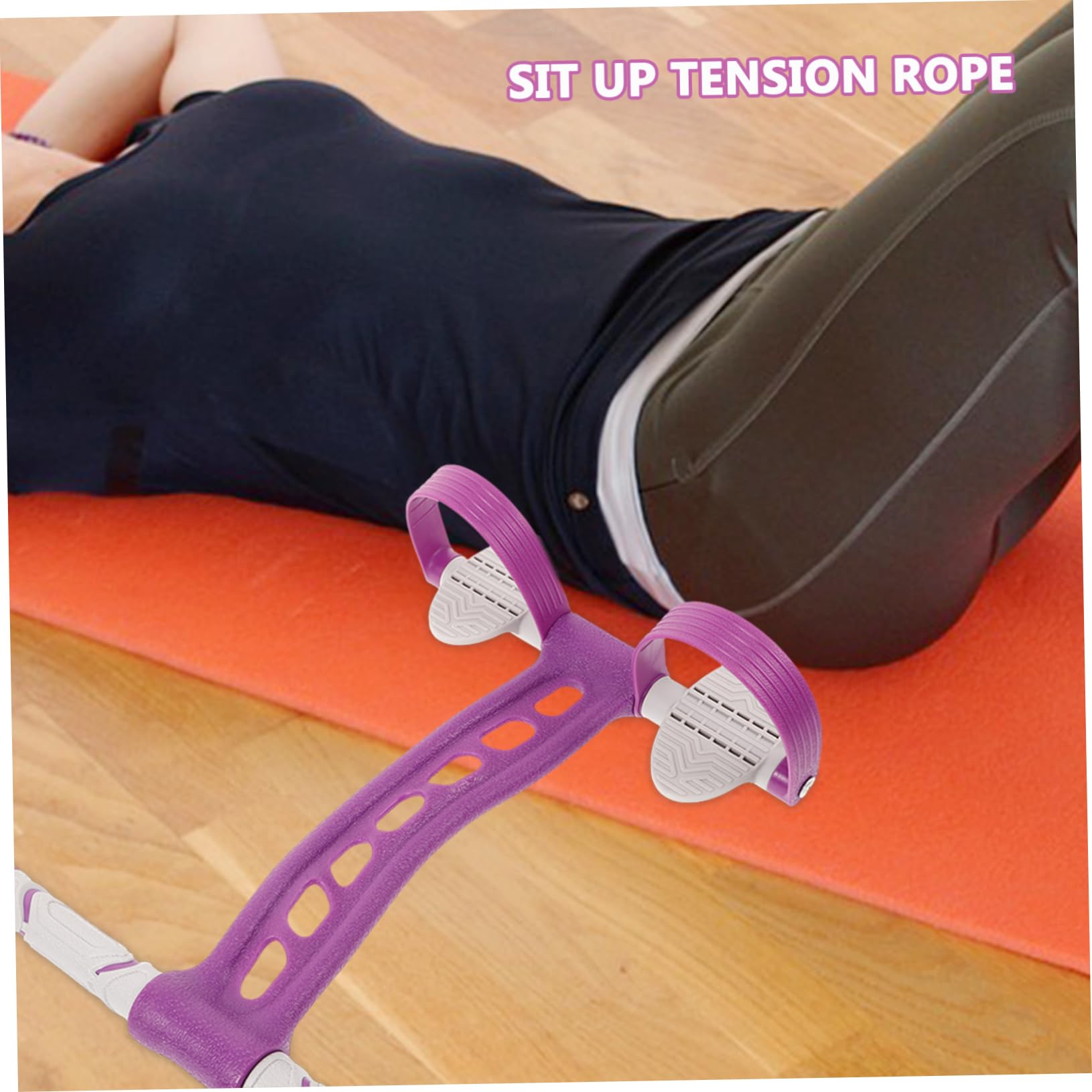 Cuerda para Tirar del Pedal de Yoga Púrpura, TPR Abs