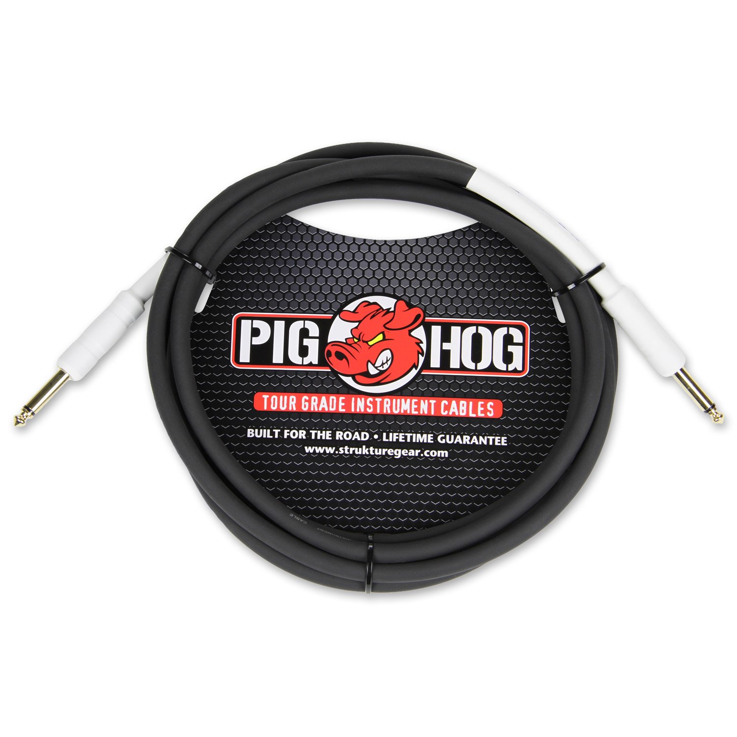 Pig Hog PH10 Tour Grade 4 Pack 10 Foot 1/4"" Straight to Straight Guitar Cable