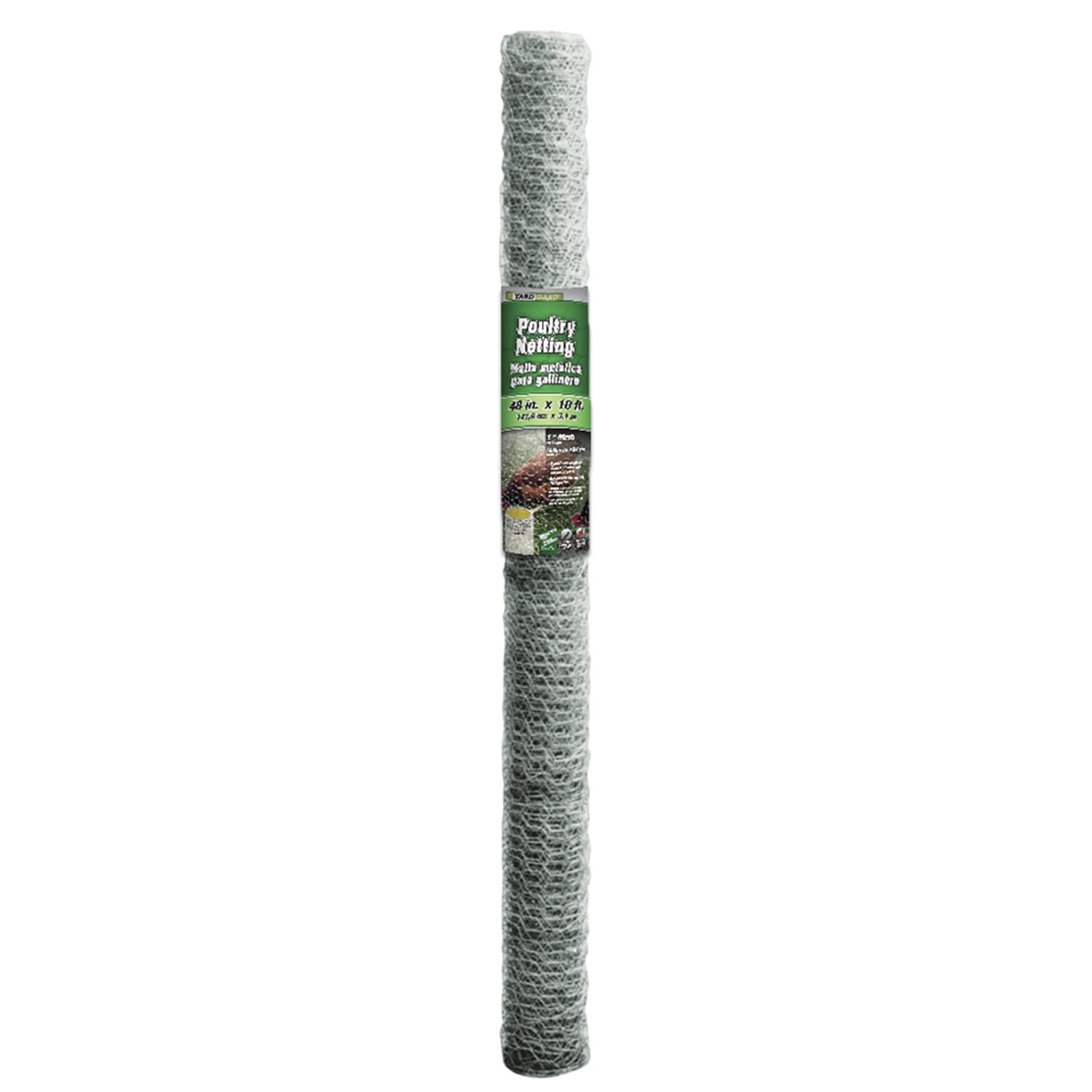YARDGARD – 1 in. Twisted Mesh Wire Fence – 48 in. x 10 ft. 20‑Gauge Galvanized Steel – for Chicken Coops | Poultry Netting | Garden Protection | Bird Enclosures and Rabbit Fencing