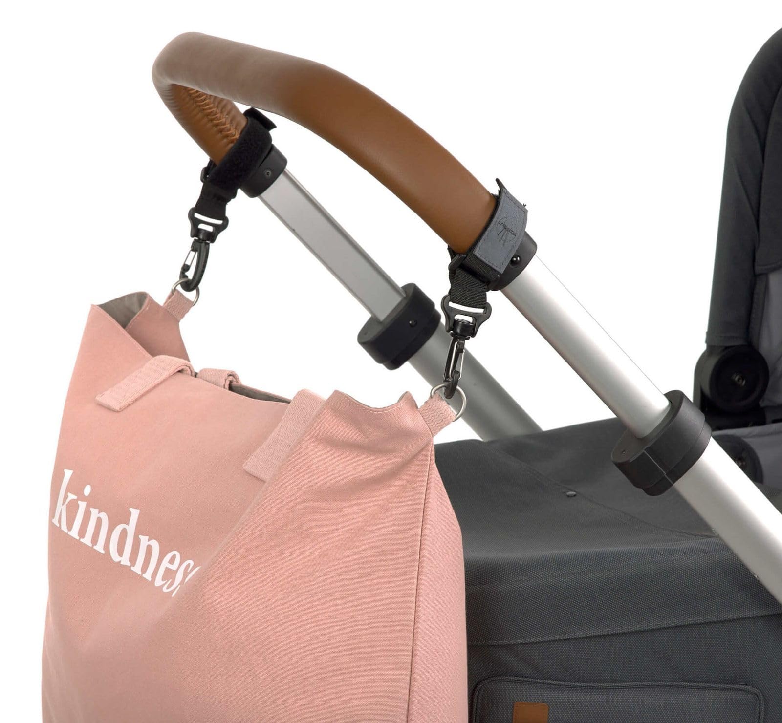 LÄSSIG Baby Einkaufstasche Kinderwagentasche Bio-Baumwolle waschbar/Green Label Cotton Statement Shopper, Rose, 1101034787