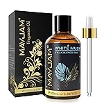 MAYJAM 100ML/3.38FL.OZ White Musk Fragrance Oils with Glass Dropper, Essential Oils for Diffusers for Home, Long Lasting Scented Oils for Diffusers Soap Candle Making
