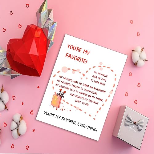 Miniatura 9 de Dapofajo Tarjeta Love You, tarjeta de feliz día de San Valentín, dulce tarjeta de aniversario para él ella, tarjeta de cumpleaños para marido,