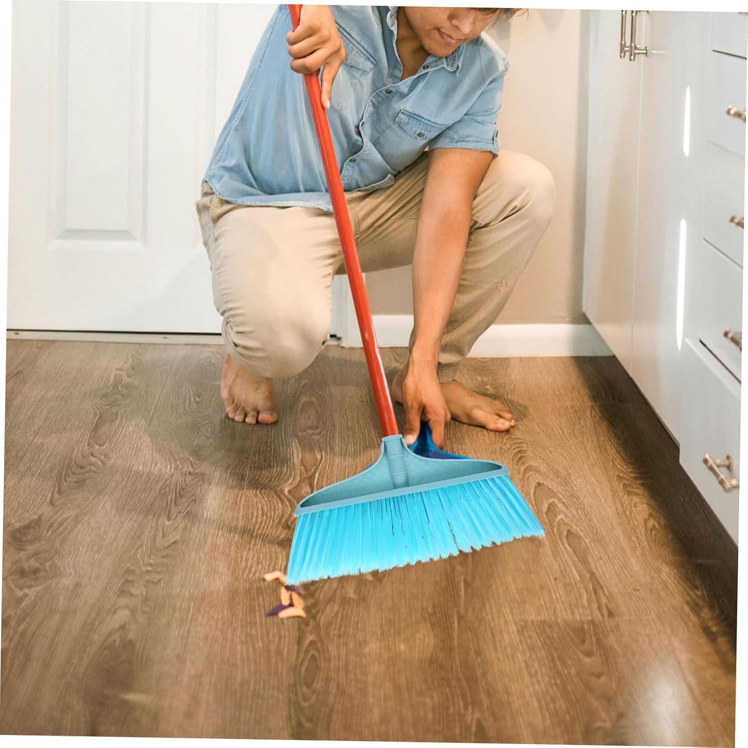 Plastic Broom Head Replacement for Sweeping Floor and Room Cleaning