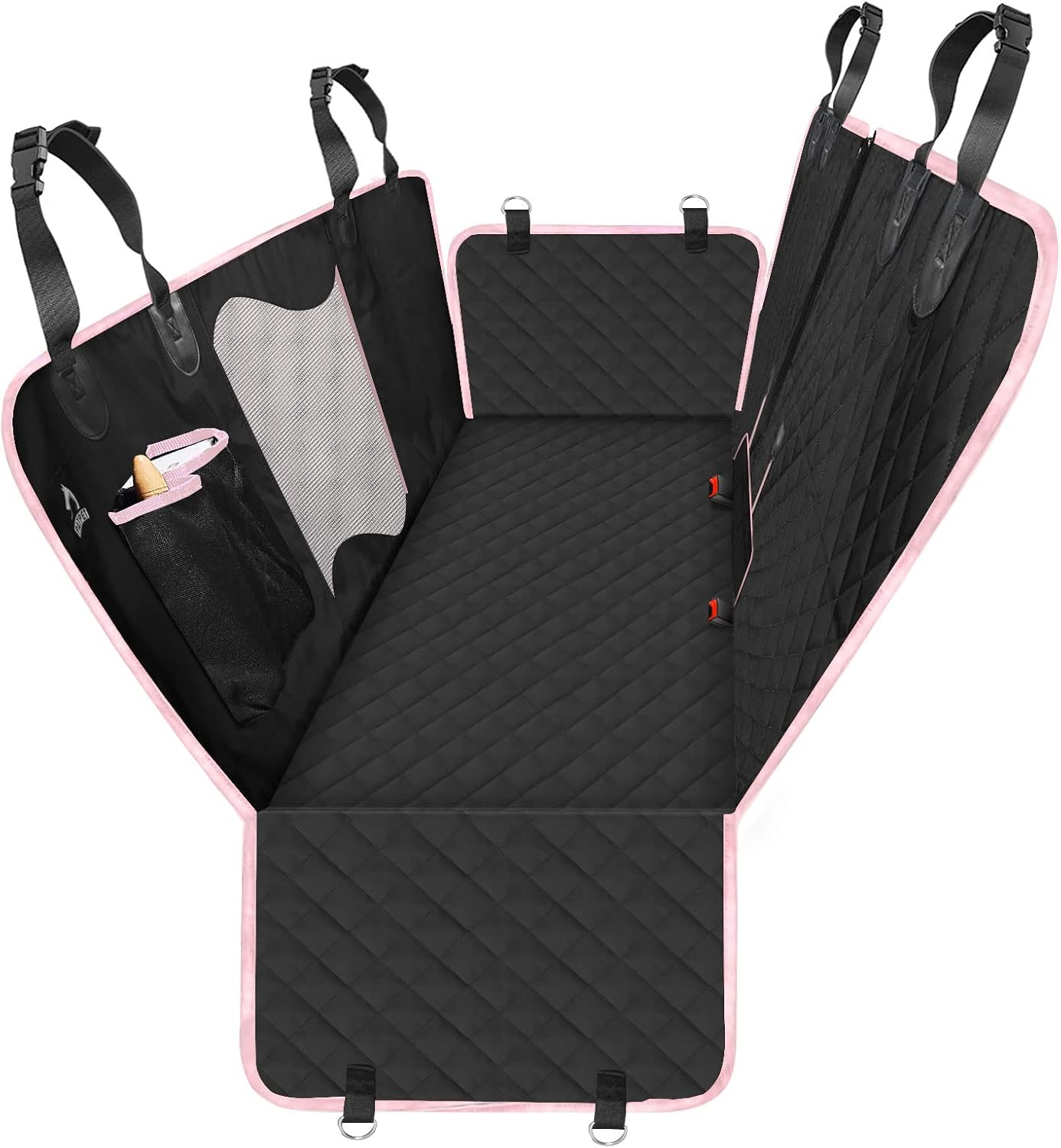 PATPET Dog Car Seat Cover for Back Seat, Waterproof Dog Car Hammock Protector