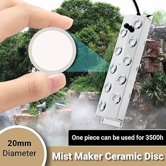 10Pcs Ultrasonic Mist Maker Fogger Ceramic Discs Replacement 20mm Atomizer Accessory Set for Humidifier Parts