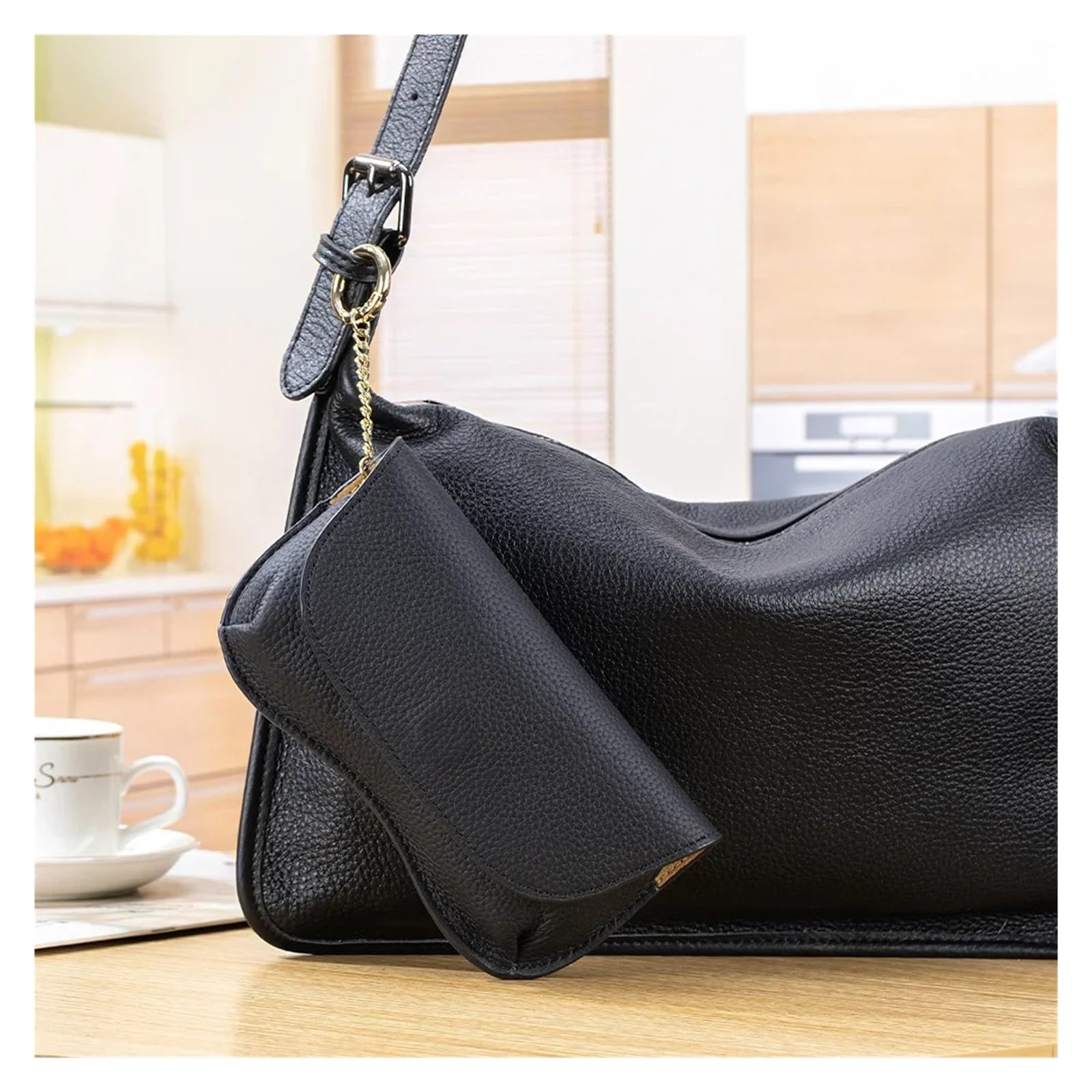 Étui de Luxe en Cuir véritable for Lunettes de Soleil, 1 pièce, Coque de Voyage Simple, Pochette de Protection Solaire à clapet, Sac à Lunettes(Chocolate)