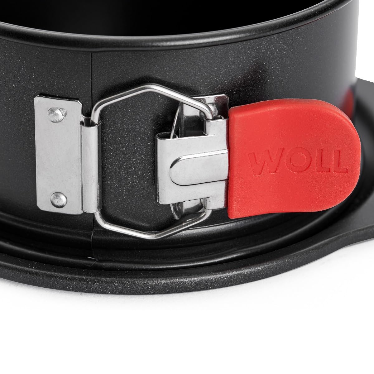 Woll – Bakeware moule à charnière Ø 15 cm – fond étanche, antiadhésif, poignées en silicone – sans PFAS – acier aluminisé – jusqu’à 230 °C – noir
