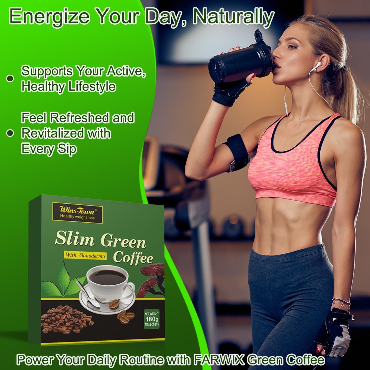 Premium Green Coffee Bean Extract Powder - Gluten-Free Green...