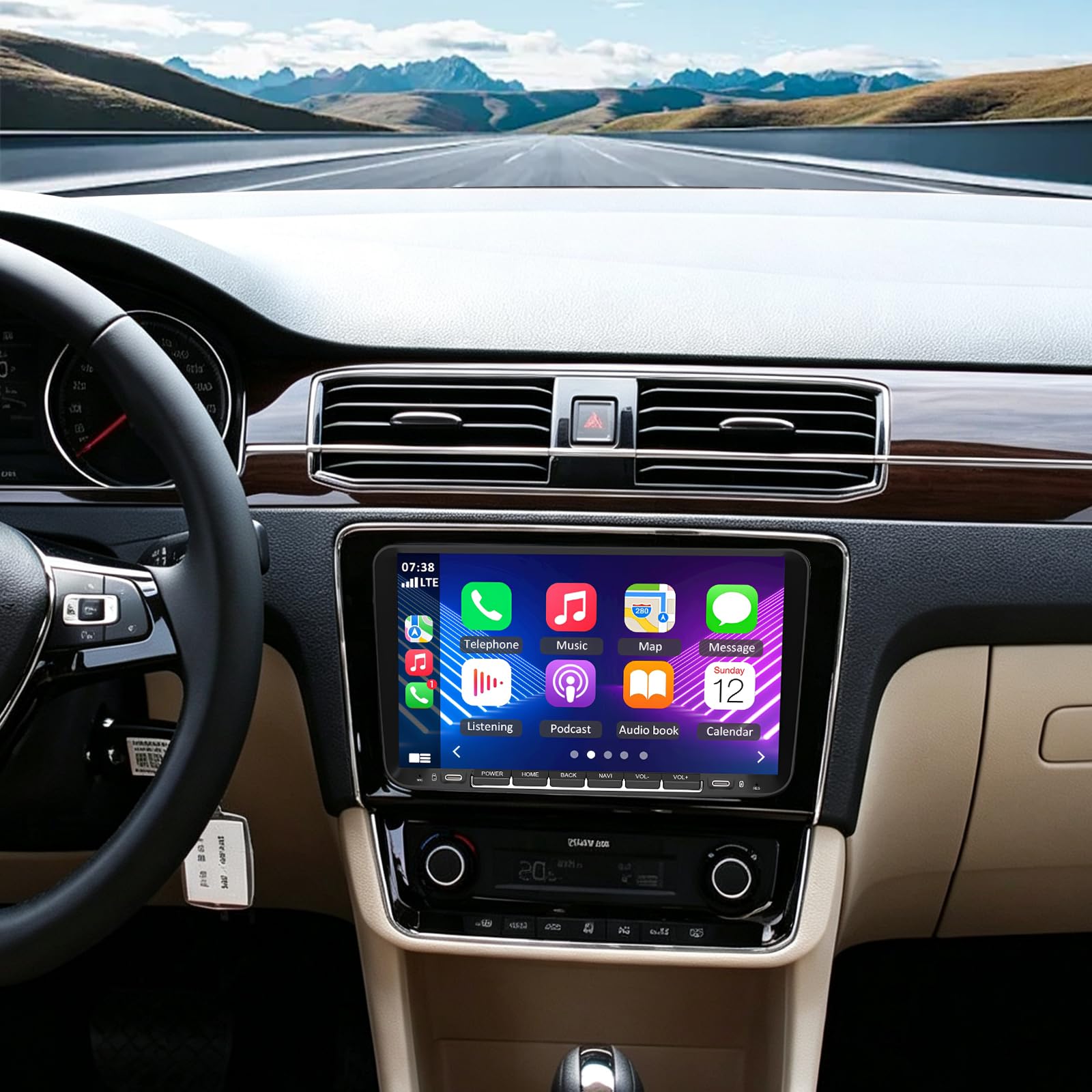 Autoradio 4+64 Go pour VW Santana 2010-2015 avec CarPlay et Android Auto