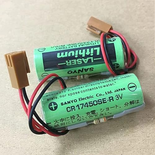 Miniatura 4 de XIAOXX - Batería de litio no recargable CR17450SE-R 3V 2500mAh PLC para FANUC A98L-0031-0012 con enchufe marrón