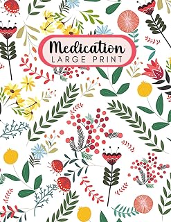 Medication Log Book: Large printPersonal daily medicine tracker journal with space for doctors and insurance details, medication, and appointments.