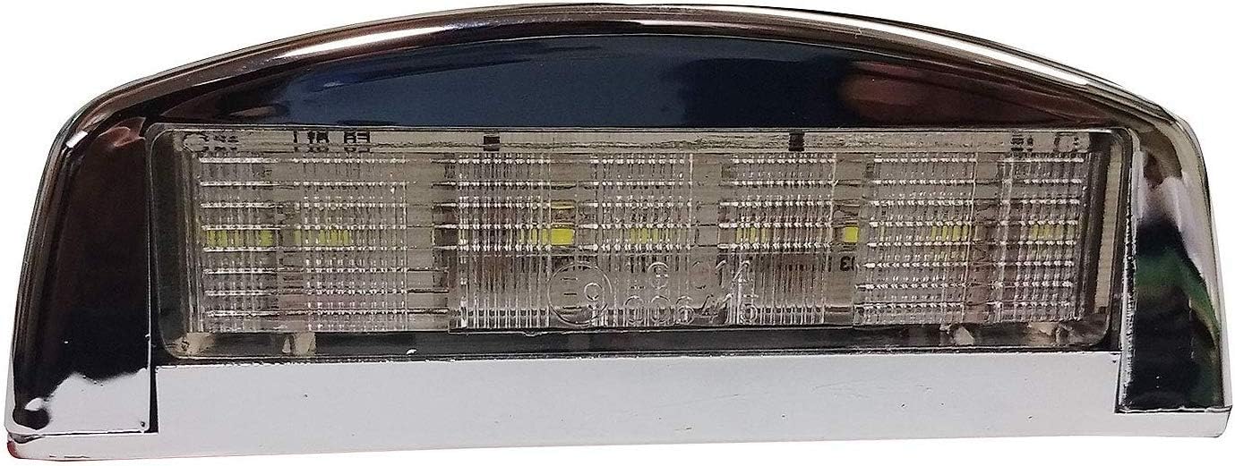 LED Chrome Licence Number Plate Lamp Light 10-30v Truck Tractor Buses Lorry and Multple Vehicles