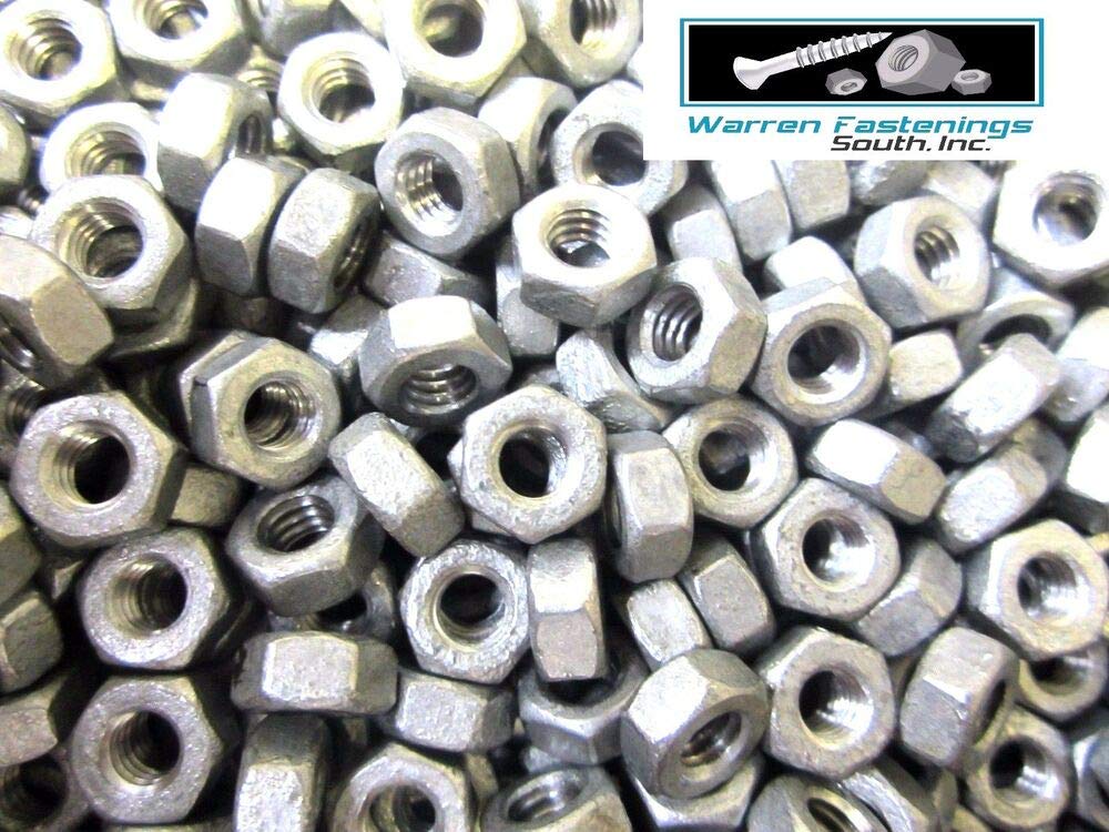 WARREN FASTENINGS SOUTH 100 Pieces 5/16-18 HEX Nuts HOT Dipped Galvanized