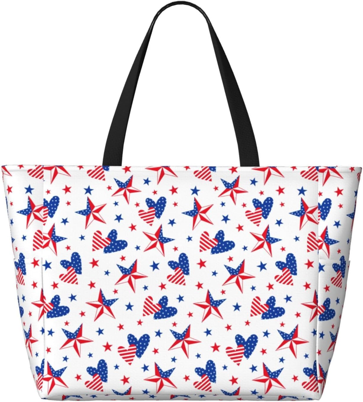 Large Beach Bag for Women Waterproof Foldable Travel Shoulder Tote Bag with Pocket for Weekender Pool Vacation - Image 4