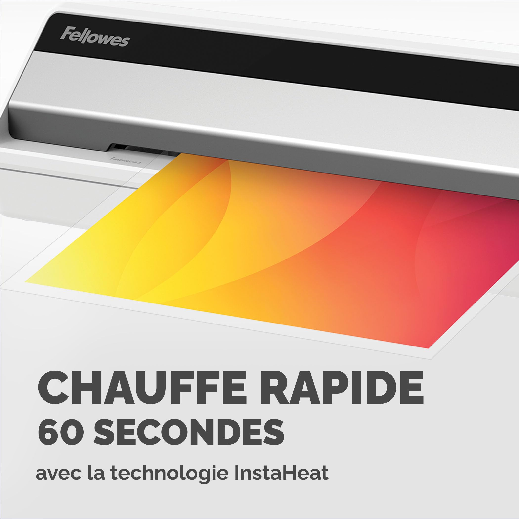 Fellowes Plastifieuse Saturn 3I A3 Avec 10 Pochettes Plastifieuses A3 80 à 125 microns, Sans Bourrages, Plastifieuse A3, 3 Réglages De Température, Arrêt Automatique, Professionnel, 30 cm/min, 5736001 | Sans Bourrages, 3 Réglages de Température, Arrêt Aut