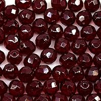 Vista 25 de Mezcla de 280 cuentas de cristal checo facetadas redondas de 0.9 oz (25 g) de 0.157 in, tonos dorados