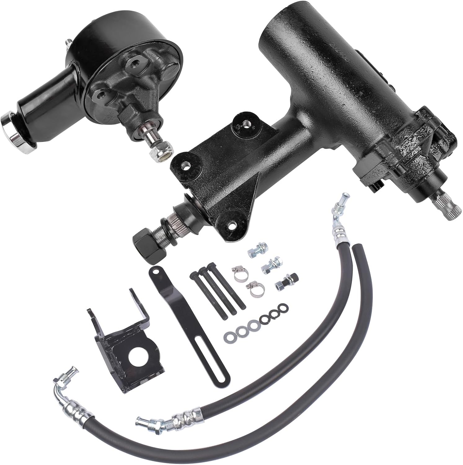 Power Steering Gear Box Conversion Kit Replacement for Chevy Bel Air Two-Ten One-Fifty Series 1955-1957 SGB5557 CP50000-2