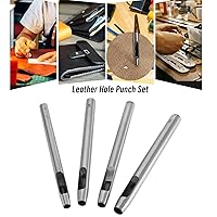 Vista 2 de ECSiNG 15 Uds. Perforadora de agujero hueco de cuero perforadora de acero inoxidable herramienta de corte de acero inoxidable para proyectos
