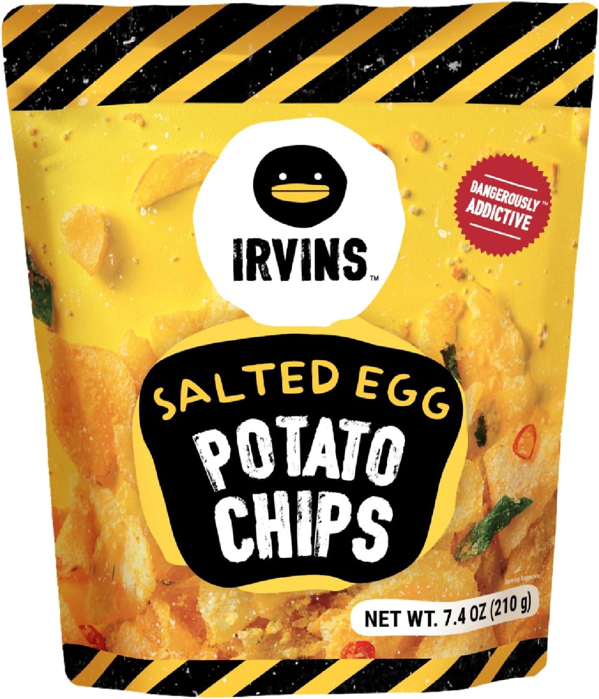 Irvins Salted Egg Potato Chips Crisps 230G - Single Jumbo Bag