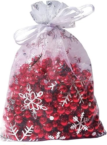 Miniatura 18 de Wudygirl 100 bolsas de organza gris transparente de 5 x 7 pulgadas con cordón transparente, bolsas de joyería para fiestas, bodas, vacaciones