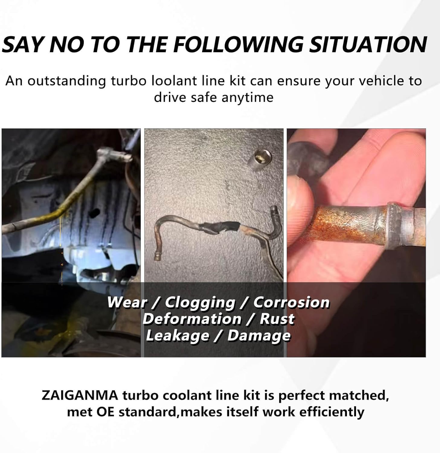 926-186 926-187 Turbo Coolant Line Kit Driver Side&Passenger Side for 2011-2016 Ford F150, 2015-2021 Ford Transit 150/250/350/350 HD, 2015-2017 Ford Expedition, 2015-2017 Lincoln Navigator