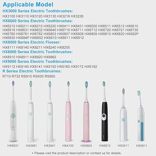 Miniatura 5 de BENSN Base de cargador compatible con cepillo de dientes eléctrico Philips Sonicare 4100 5300 5100 1100 2100 3100 6500 7500, 3000 4000 5000 6000