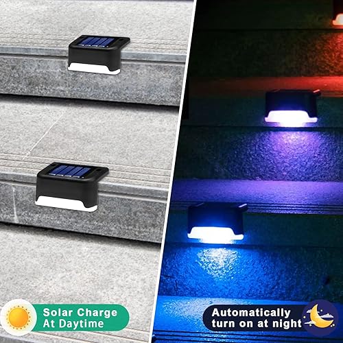 Miniatura 10 de K.E.J. Luces solares laterales para piscina, luces solares que cambian de color, luces LED para exteriores, impermeables, accesorios de piscina,