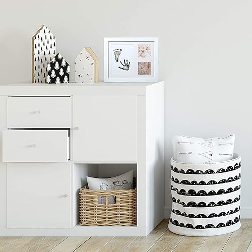 Miniatura 6 de Outus Kit de 18 piezas de huellas de manos y huellas sin tinta para bebé, 6 almohadillas de tinta seguras para manos y pies, kit de sellos de