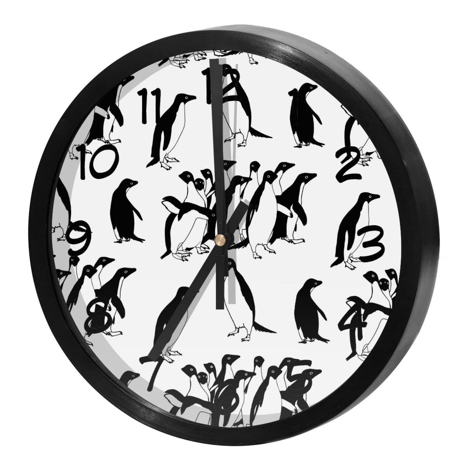 Horloge murale silencieuse sans tic-tac à piles pour éliminer les bruits
