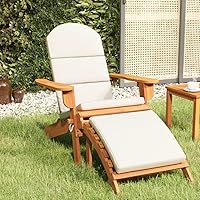 Vista 11 de Adirondack Patio Chair Solid Acacia Wood Set, Outdoor Folding Furniture for Yard, Dining, Garden, Courtyard, Poolside, Simple Chairs