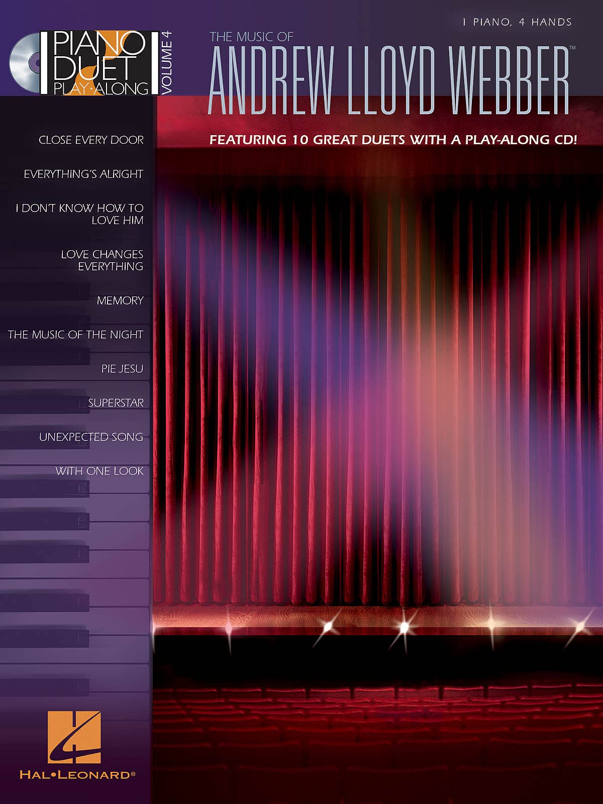 The music of andrew lloyd webber +cd: Piano Duet Play-Along Volume 4