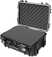 Vista 1 de Funda rígida impermeable con inserto de espuma personalizable para bricolaje, 19 x 14 x 8 pulgadas