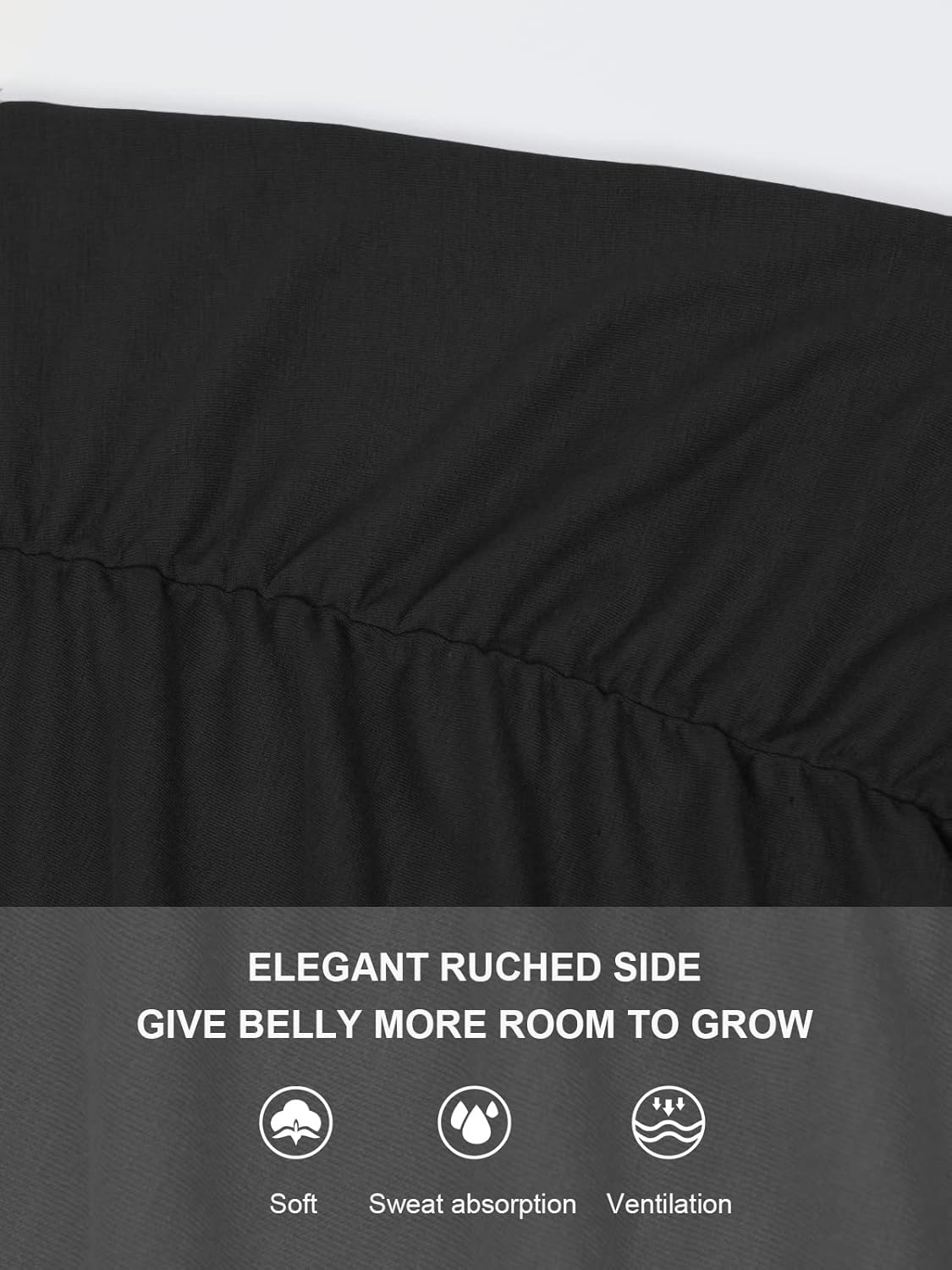 Glampunch Women's Maternity Shirts Short & Long Sleeve Tie Front Wrap Maternity Tops - Image 4