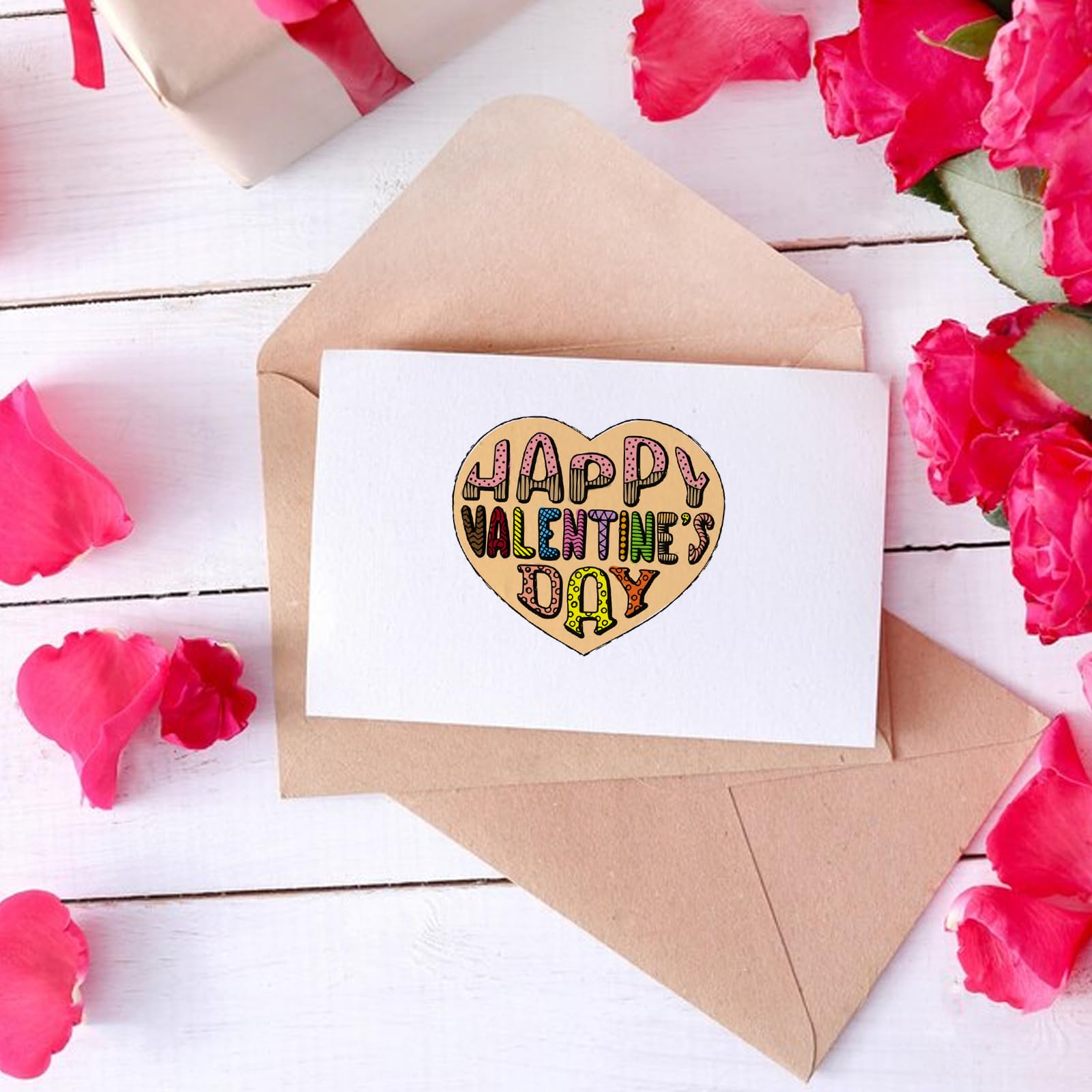 First Class Stamps INFUNLY 27PCS Blessing Words Clear Stamp Set ...