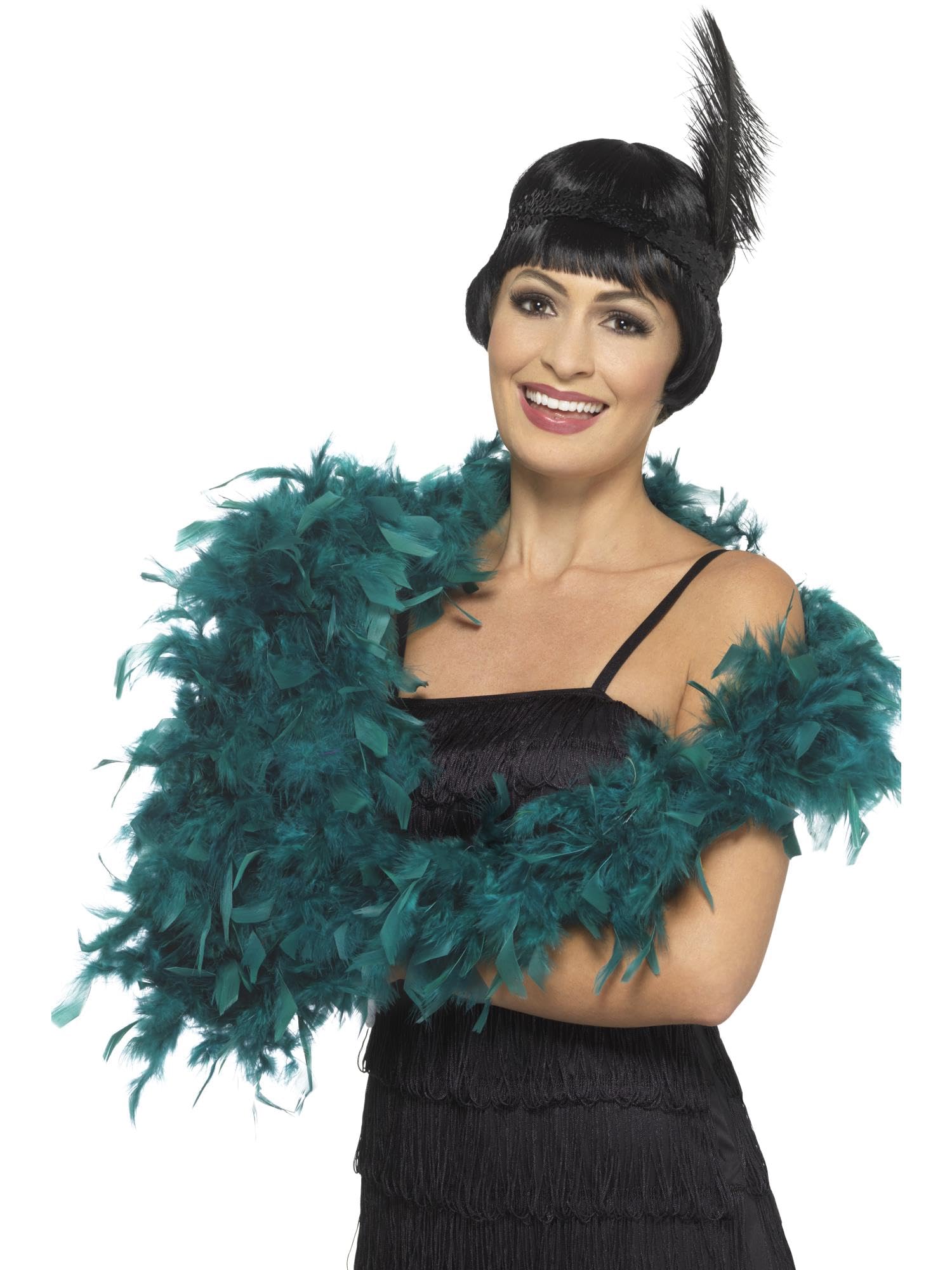 Deluxe Feather Boa Teal 180cm 80g