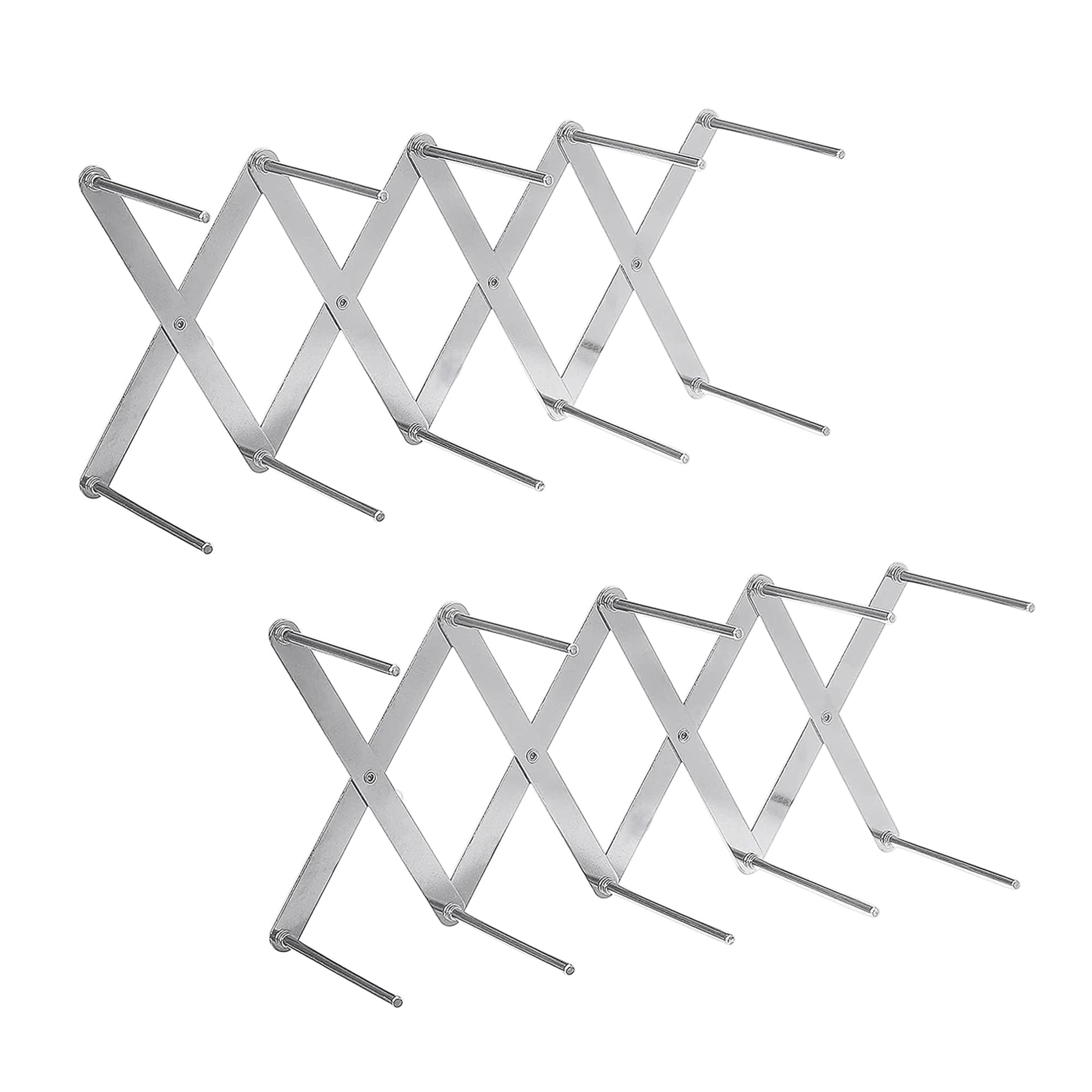 2-teiliges Grillset: Verstellbarer Spareribs Halter Grill aus Edelstahl – Topfdeckelhalter & Schneidebrett Halterung für Grill/Küche