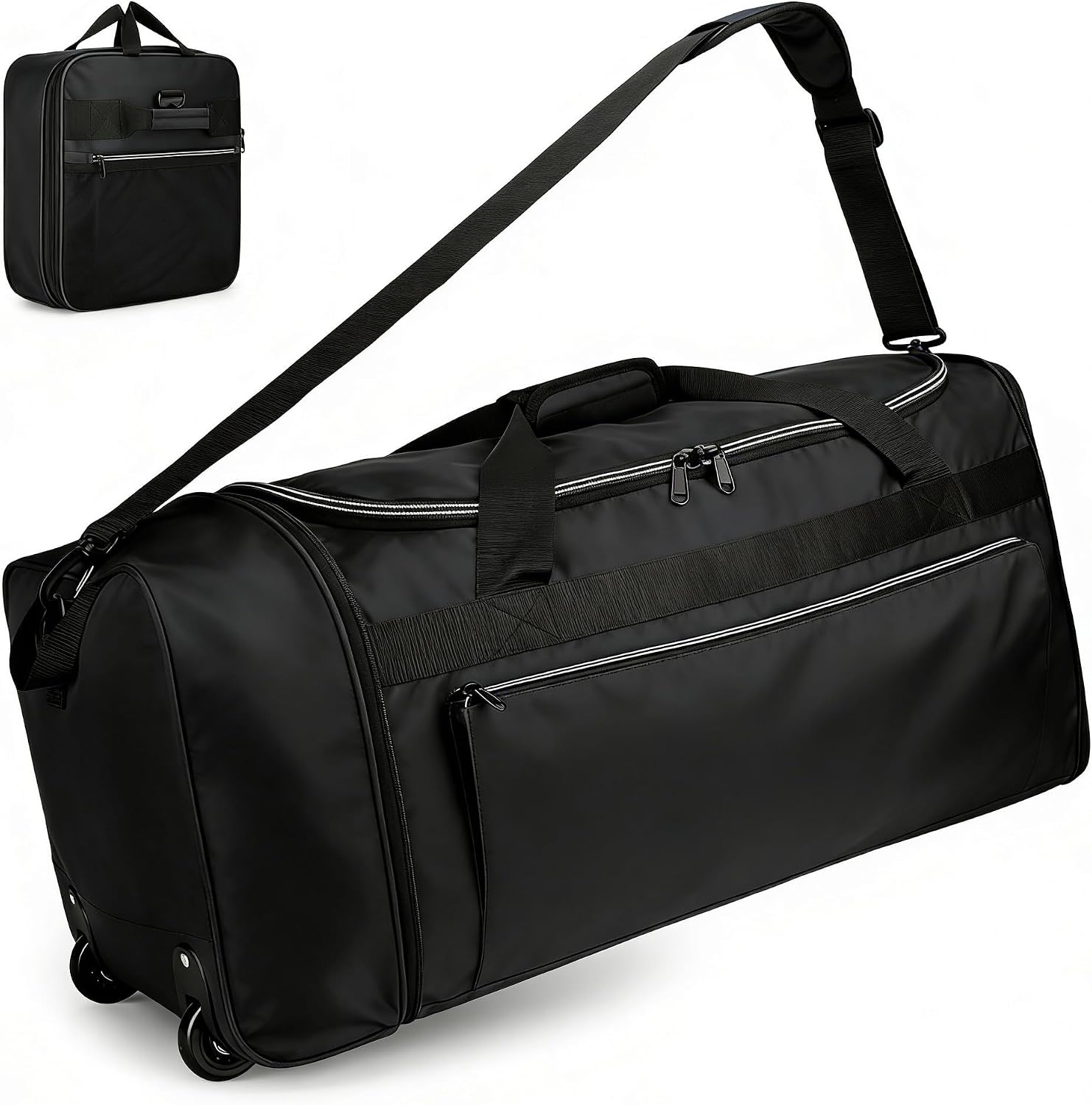uarition 130L Foldable Rolling Duffle Bag with Wheels