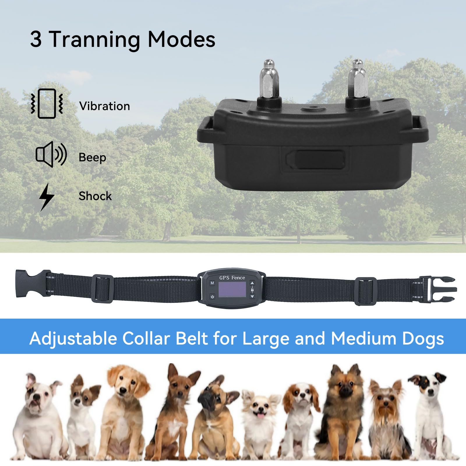 Perimeter Wifi Dog Fence GPS Wireless Dog Fence System Invisible
