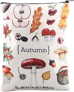 KEYCHIN Autumn Nature Study Book Sleeve Bookworm Gifts Fall Book Club Book Covers Book Lover Gifts Autumn Journal Book Protector (Autumn)