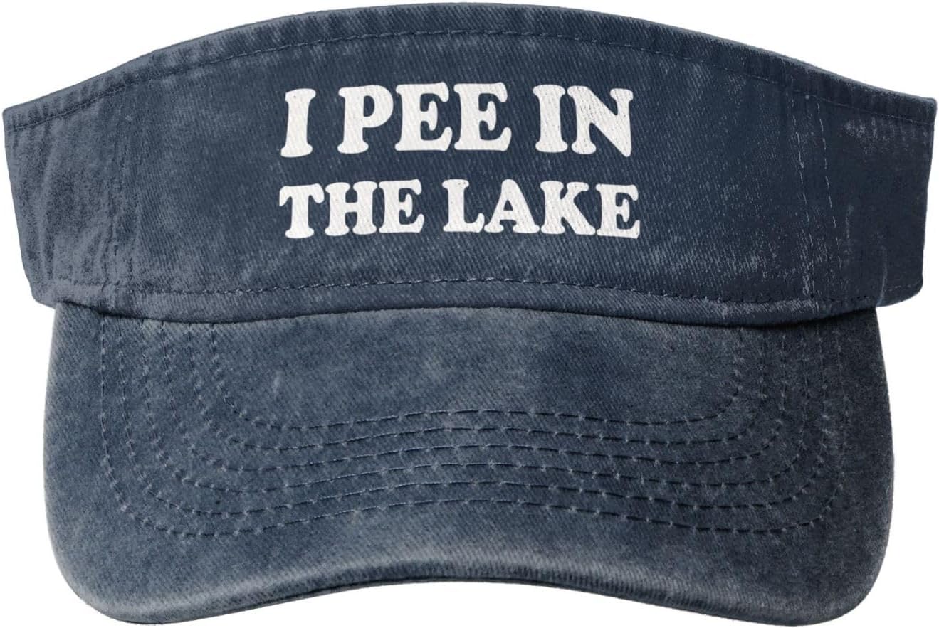 i Pee in The Lake-Golf Hat Funny Golf Hats Sports Sun Visors Empty Top Baseball Caps Snapback Men Women