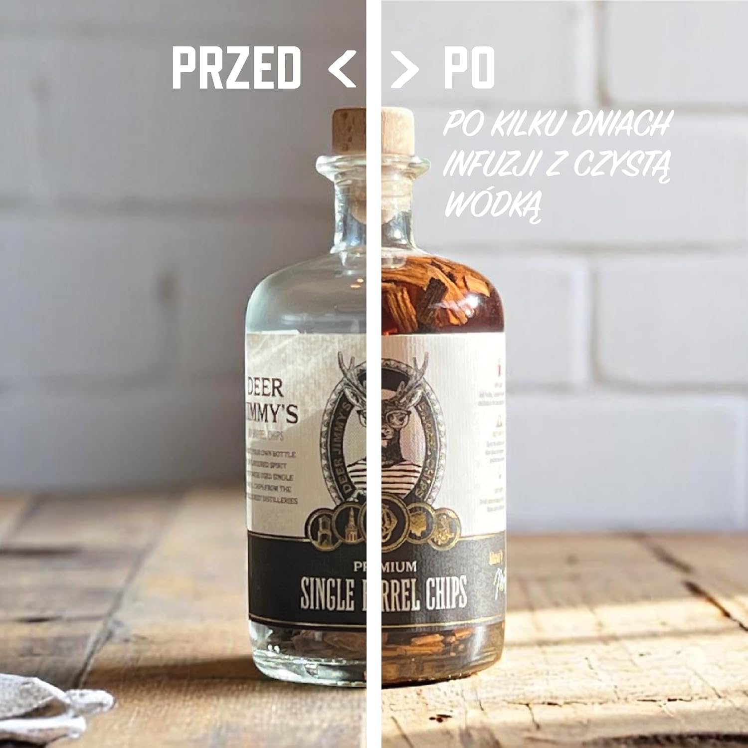 Deer Jimmy s Aged Gin DIY Aged Gin do samodzielnego wykonania z wysokiej jakości destylatorami do ginu świetny prezent dla mężczyzn na Boże Narodzenie Dzień Ojca Walentynki i urodziny.