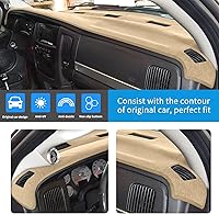 Vista 2 de Cubierta de salpicadero compatible con Dodge Ram 1500 2002-2005, 2500/3500 2003-2005 (beige)