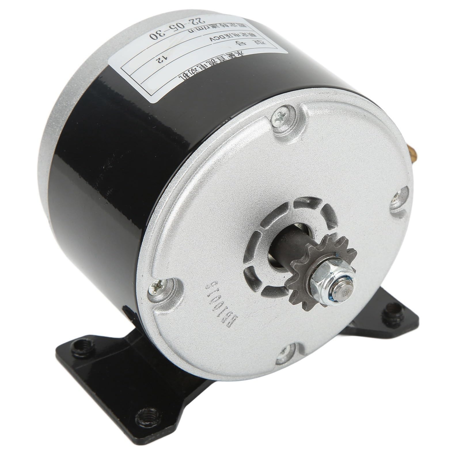 Szczotkowany Silnik Elektryczny, Silnik Prądu Stałego z Magnesem Trwałym 12 V 2750 Obr./min, Duża prędkość, Mocny, z Metalowym Kołem Pasowym, dla Majsterkowiczów Rowery