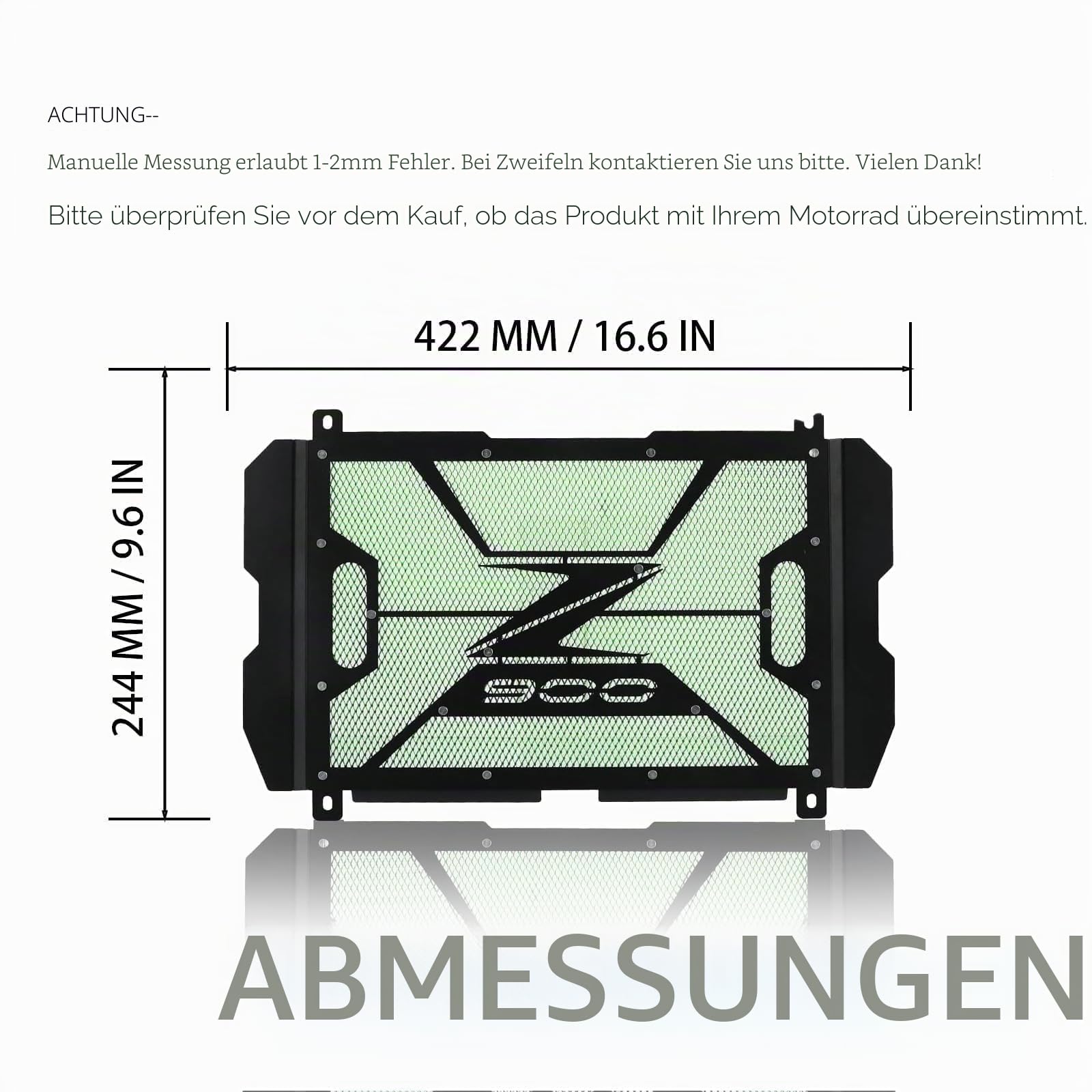 Z900 2017-2025 KühlerSchutz Kühlergitll Abdeckung