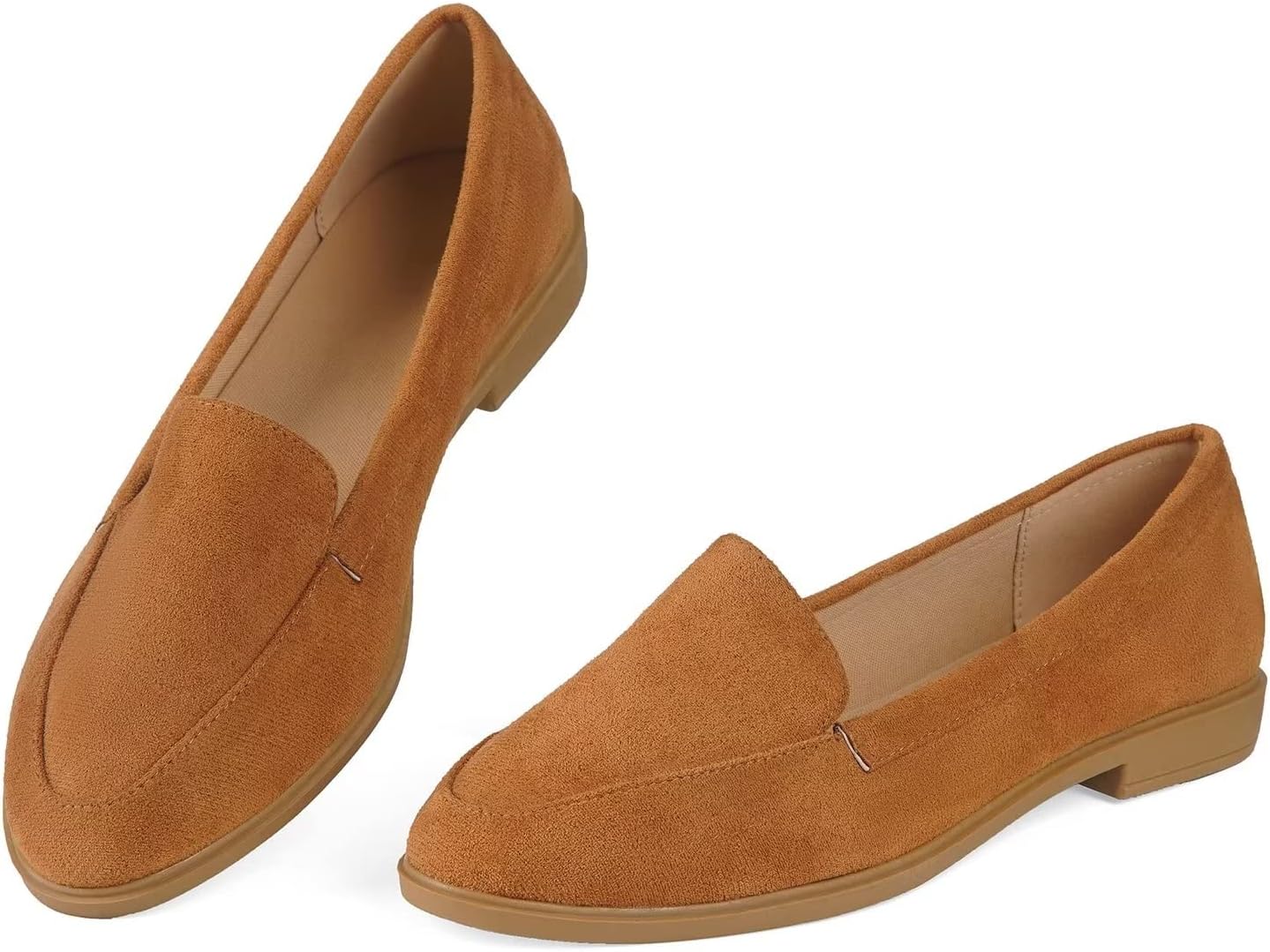 MUSSHOEWomen's Loafer Slip-on Flats for Women Dressy Comfortable Loafers for Women